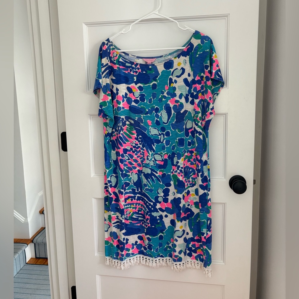 Lilly Pulitzer Blue and Pink cover up